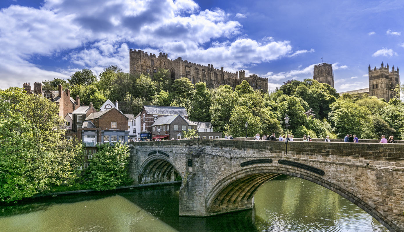 Picture of Framwellgate Bridge, Durham Castle and Durham Cathedral