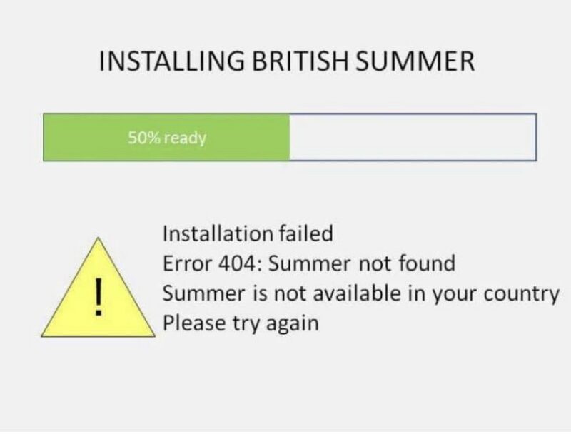 Installing British Summer Error