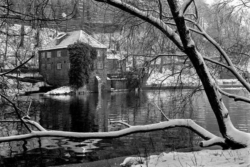 Fulling Mill in the snow 1984