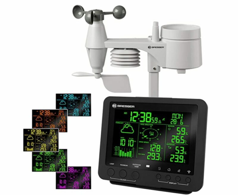Bresser Weather Station 5-in-1 Weather Center with 256 Colour Display