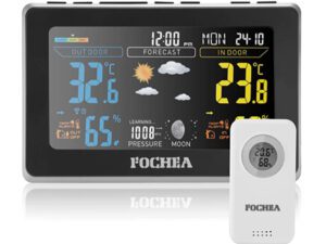 FOCHEA Weather Station with Outdoor Sensor Wireless