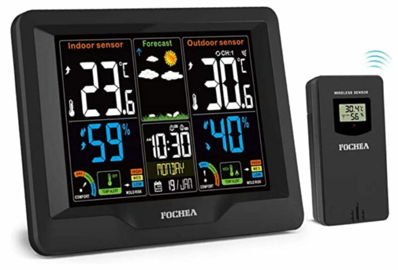 FOCHEA Wireless Weather Station with Outdoor Sensor
