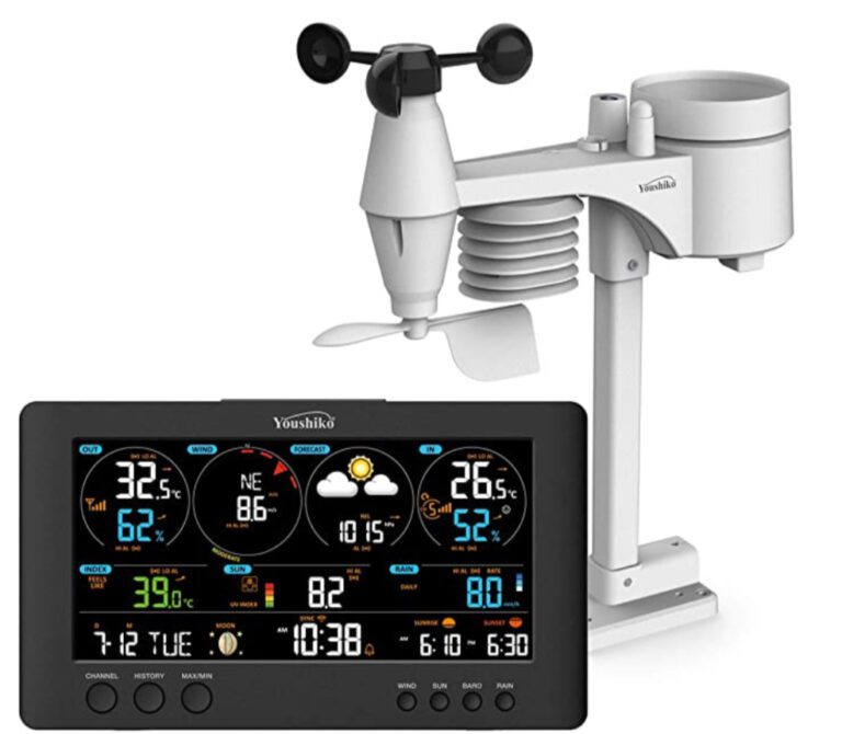 Qxmcov Weather Station with 3 Wireless Sensors - Durham Weather Shop