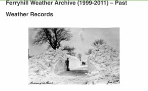 Durham Weather - Ferryhill Weather Archive screenshot