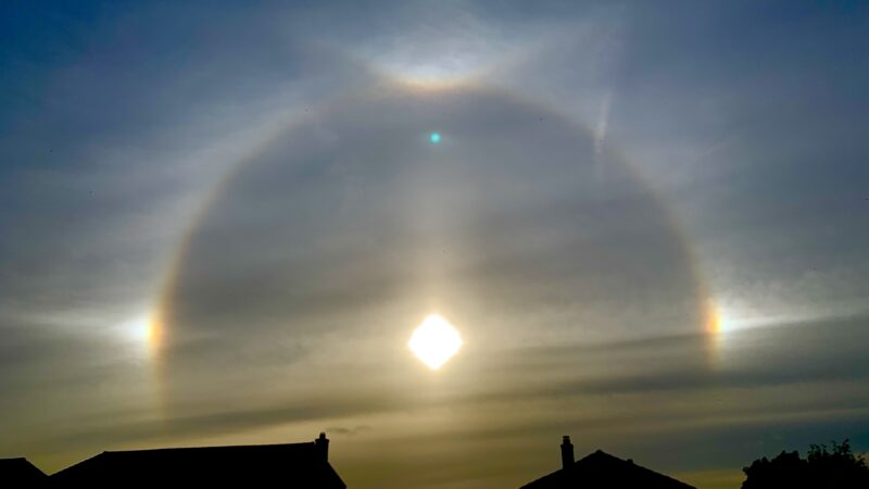 Durham Weather : Solar halo display, 28th May 2023