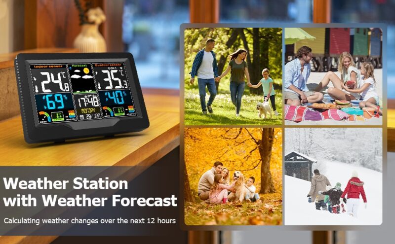 Weather station with weather forecast