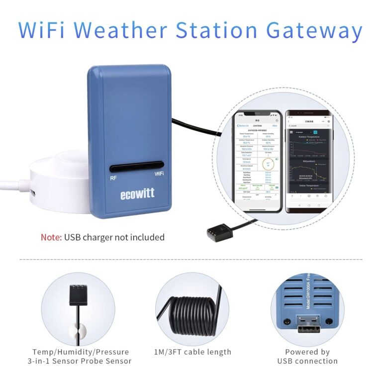 ECOWITT Weather Stations, 7-in-1 GW1100 - Image 4