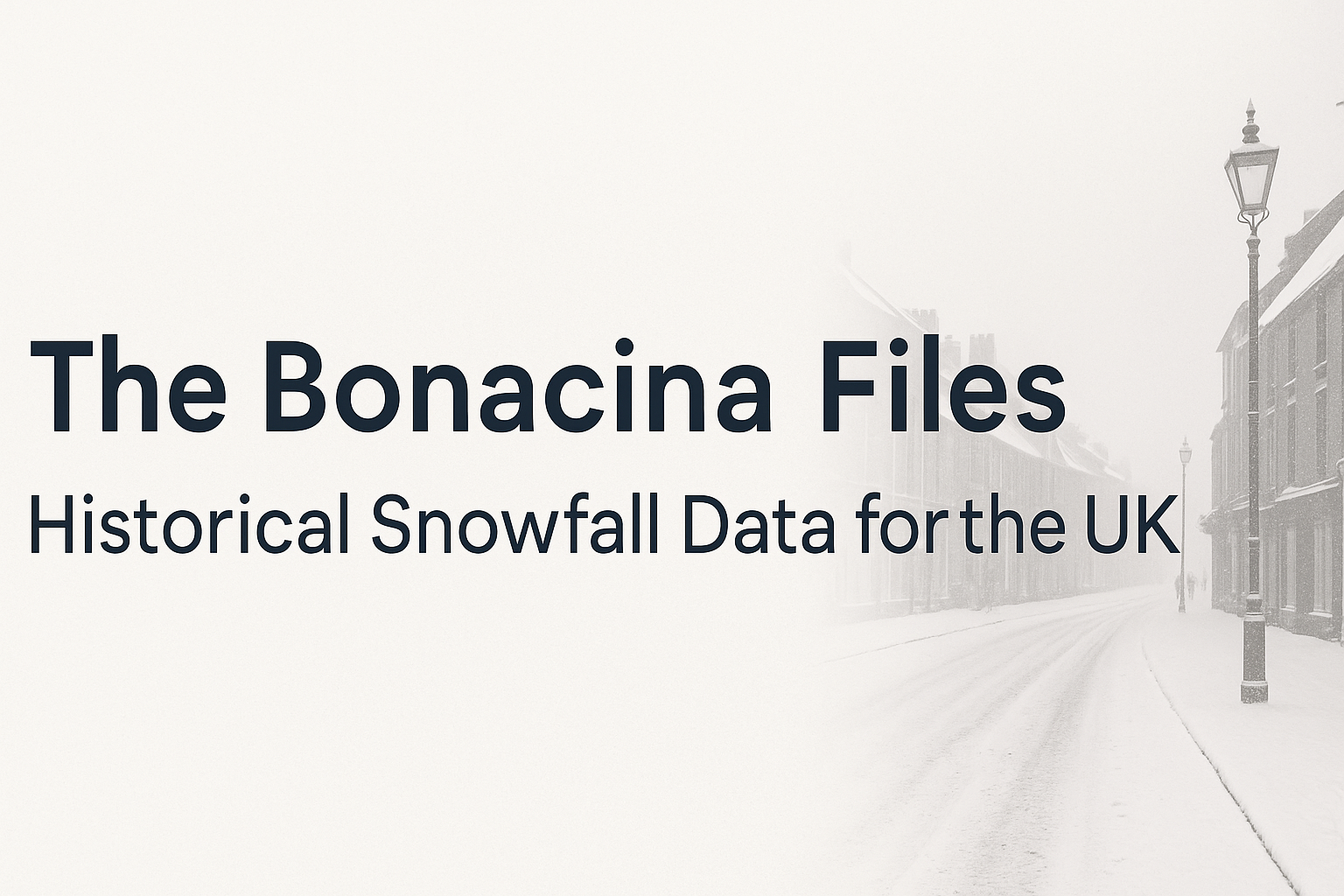 Bonacina Files - The History of UK Snowfall